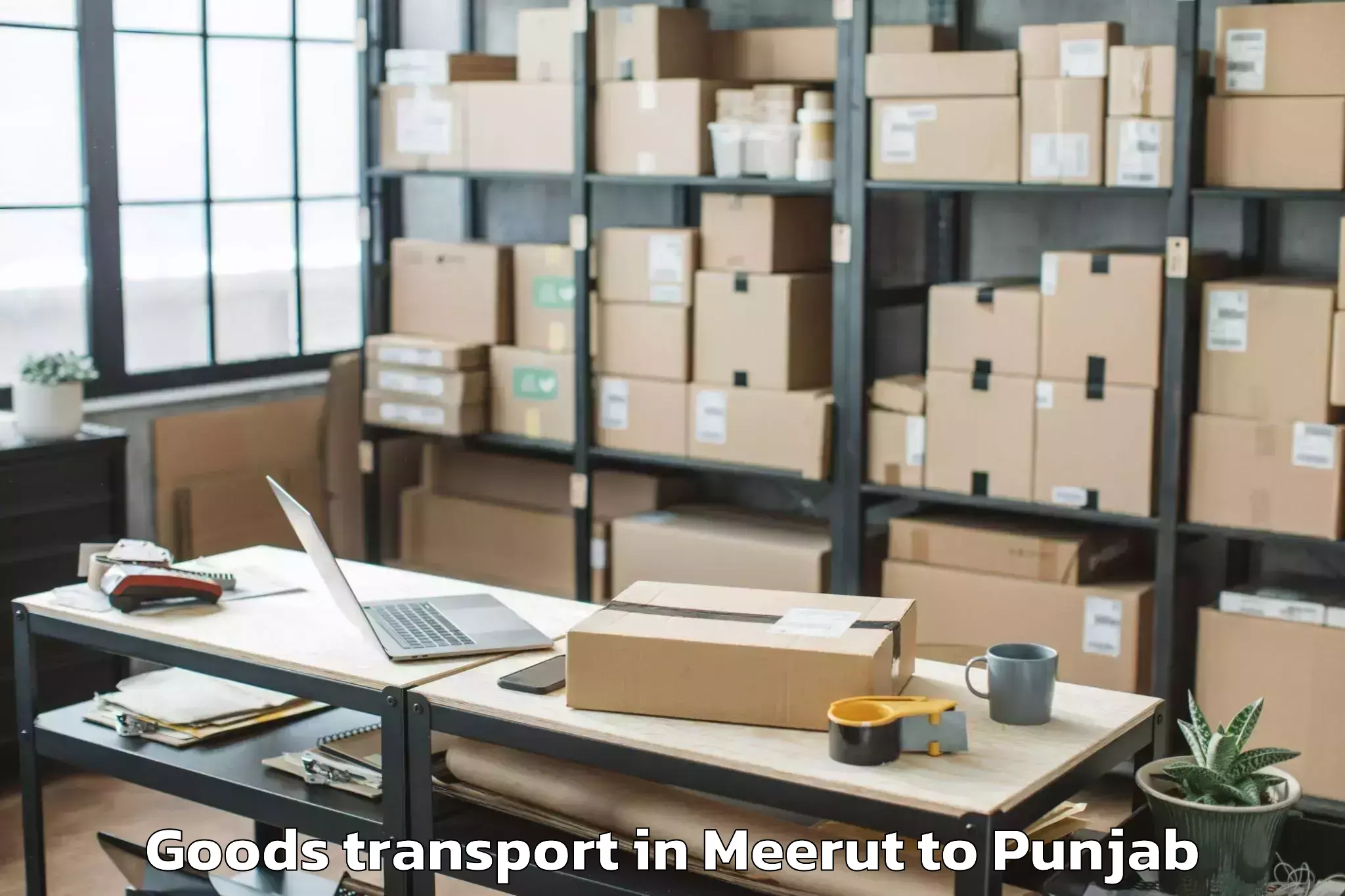 Book Your Meerut to Bhatinda Airport Bup Goods Transport Today